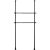 WENKO Herkules Kleiderstange für Garderobensystem schwarz 75,0 – 120,0 x 3,0 x 3,0 cm