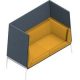 Quadrifoglio 2-Sitzer Besprechungsecke Accord gelb, grau weiß Stoff