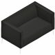 Quadrifoglio 2-Sitzer Sofa Arte schwarz weiß Stoff