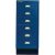 BISLEY MultiDrawer™ L296S Schubladenschrank oxfordblau 6 Schubladen 27,8 x 38,0 x 67,0 cm
