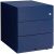 BISLEY Note Rollcontainer oxfordblau 3 Auszüge 42,0 x 56,5 x 49,5 cm