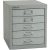 BISLEY MultiDrawer™ L125 Schubladenschrank silber 5 Schubladen 27,9 x 38,0 x 32,5 cm