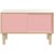 BISLEY Sideboard Poise, POS1007W620 verkehrsweiß, rosa 2 Fachböden 100,0 x 45,0 x 62,1 cm
