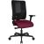 Topstar Bürostuhl Sitness Open X (N) Deluxe mit Schiebesitz, OX30WTW2 T270 Stoff rot, Gestell schwarz
