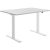 Topstar E-Table elektrisch höhenverstellbarer Schreibtisch lichtgrau rechteckig, T-Fuß-Gestell weiß 120,0 x 80,0 cm