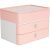 HAN Schubladenbox Smart Box plus ALLISON  flamingo rose 1100-86, DIN A5 mit 3 Schubladen