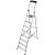 KRAUSE Stehleiter MONTO Safety alu 8 Stufen, H: 255,0 cm