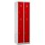 Gürkan Spind lichtgrau, feuerrot 105930, 4 Schließfächer 60,0 x 50,0 x 195,0 cm
