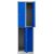 Gürkan Spind lichtgrau, enzianblau 105932, 4 Schließfächer 60,0 x 50,0 x 195,0 cm