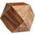 WOHNLING Couchtisch Holz braun 57,0 x 57,0 x 42,5 cm