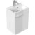 POSSEIK Waschbecken mit Unterschrank CUBI weiß glanz 40,0 x 31,8 x 56,0 cm
