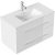 POSSEIK Waschbecken mit Unterschrank HOMELINE 90 weiß 90,0 x 46,0 x 54,0 cm