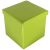 Echtwerk Hocker mit Stauraum Store Cube EW-SW-0405 grün Kunstleder