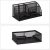relaxdays Schreibtisch-Organizer schwarz Metall 6 Fächer 27,5 x 14,0 x 12,5 cm
