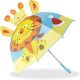 relaxdays Kinder-Regenschirm Löwe blau