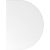 HAMMERBACHER Anbautisch höhenverstellbar Savona weiß, silber halbrund 60,0 x 80,0 x 65,5 – 82,5 cm