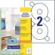 50 AVERY Zweckform CD-Etiketten L6015-25 weiß