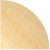 HAMMERBACHER Verbindungsplatte Savona ahorn, dreieckig abgerundet 80,0 x 80,0 x 2,5 cm