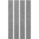 4 HAMMERBACHER Akustikpaneele Wand, grau 4 x 25,0 x 200,0 cm