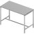 Quadrifoglio Konferenztisch Creo grau rechteckig, 4-Fuß-Gestell weiß, 160,0 x 80,0 x 107,0 cm
