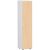 geramöbel Aktenschrank Flex, S-345100-BW weiß, buche 4 Fachböden 40,0 x 42,0 x 180,8 cm