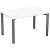 geramöbel Flex Schreibtisch weiß, anthrazit rechteckig, 4-Fuß-Gestell grau 120,0 x 80,0 cm