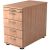 HAMMERBACHER Kubix Standcontainer nussbaum 5 Auszüge 42,8 x 80,0 x 72,0 – 76,0 cm