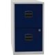 BISLEY Home PFA 2 Hängeregistraturschrank lichtgrau, oxfordblau 2 Schubladen 41,3 x 40,0 x 67,2 cm
