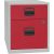 BISLEY Home Rollcontainer lichtgrau, kardinalrot 2 Auszüge 41,3 x 40,0 x 52,8 cm