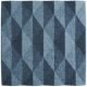 silentec Akustikpaneel Wand polySONIC® fr 3D Prisma 424227 blau 60,0 x 60,0 cm