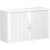 geramöbel Flex Rollladenschrank weiß, silber 1 Fachboden 120,0 x 42,5 x 72,0 cm