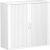 geramöbel Flex Rollladenschrank weiß, silber 2 Fachböden 120,0 x 42,5 x 118,2 cm