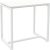 PAPERFLOW Stehtisch easyDesk weiß rechteckig, Vierkantrohr weiß, 114,0 x 75,0 x 110,0 cm
