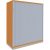 fm Sidney Rollladenschrank buche, silber 2 Fachböden 100,0 x 44,2 x 113,3 cm