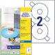 40 AVERY Zweckform CD-Etiketten C6074-20 weiß