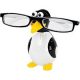 WEDO Brillenhalter Pinguin schwarz/weiß/gelb Polyresin 4,6 x 5,2 x 9,3 cm